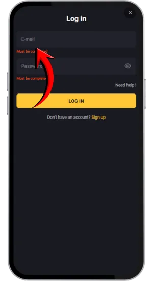 Entering email or username in login form