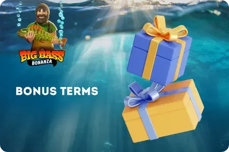 Big Bass Bonanza and gift boxes in underwater scene